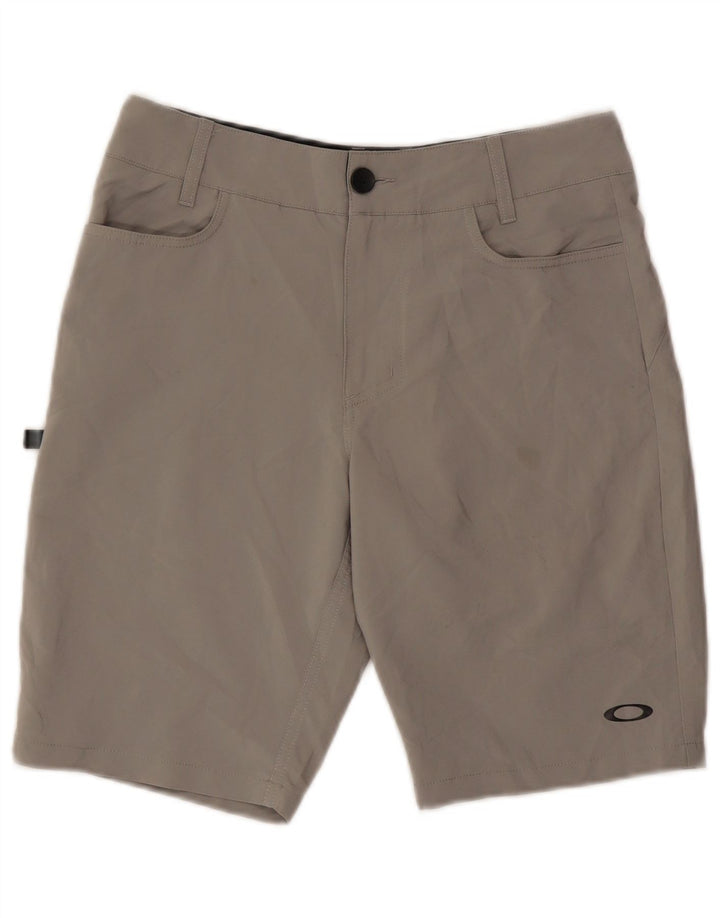 Oakley Mens Regular Fit Casual Shorts W30 Medium Grey Polyester