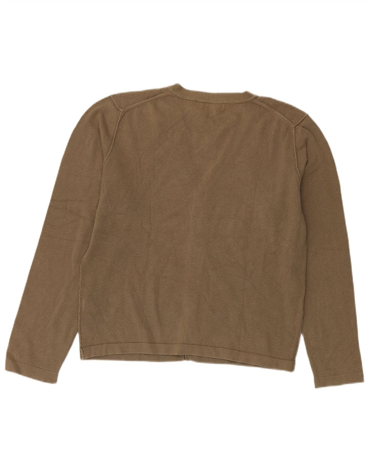 Мужской кардиган Zara, большой хлопковый свитер цвета хаки