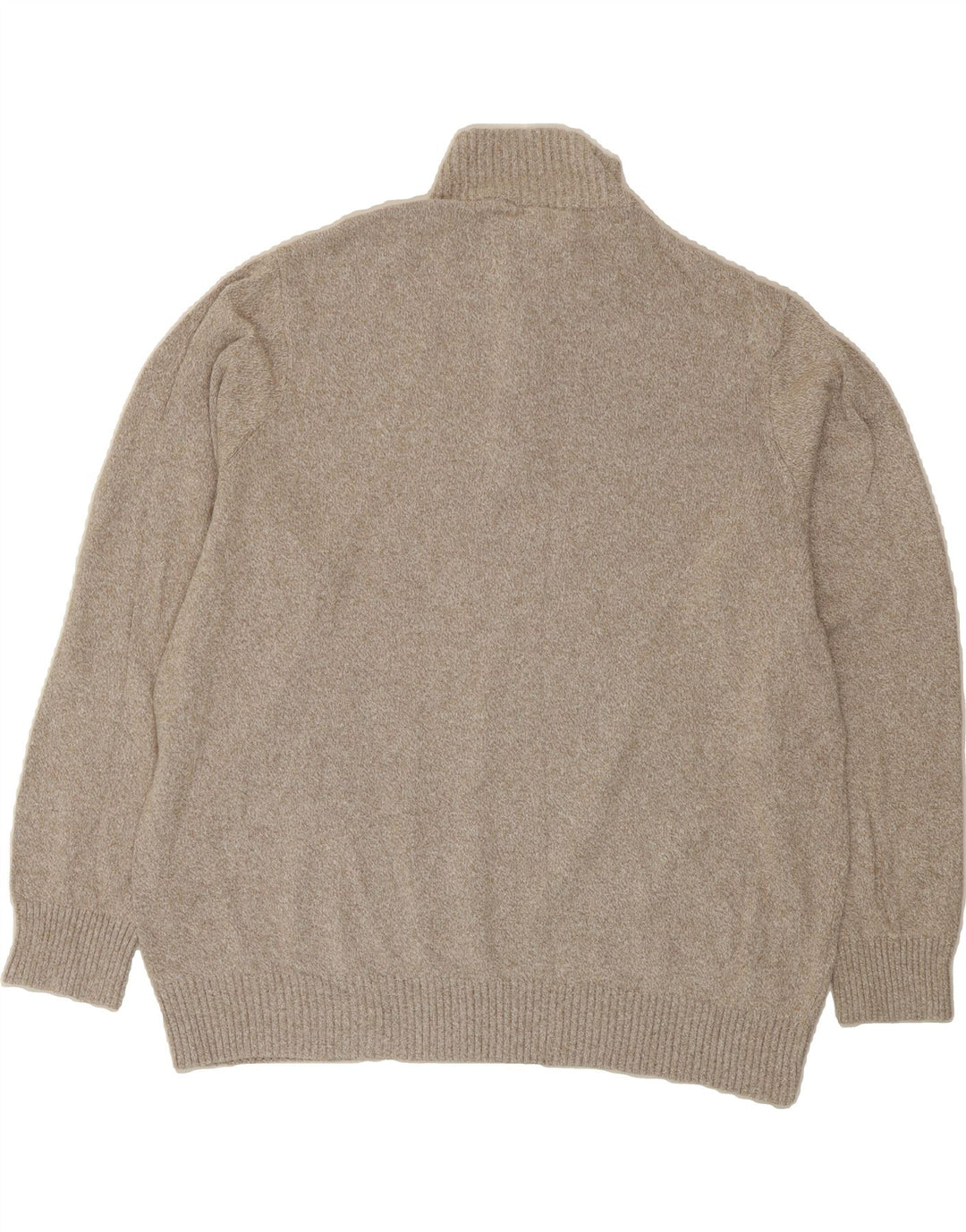 DOCKERS Mens Zip Neck Jumper Sweater 2XL Grey Cotton Vintage Dockers and Second-Hand Dockers from Messina Hembry 