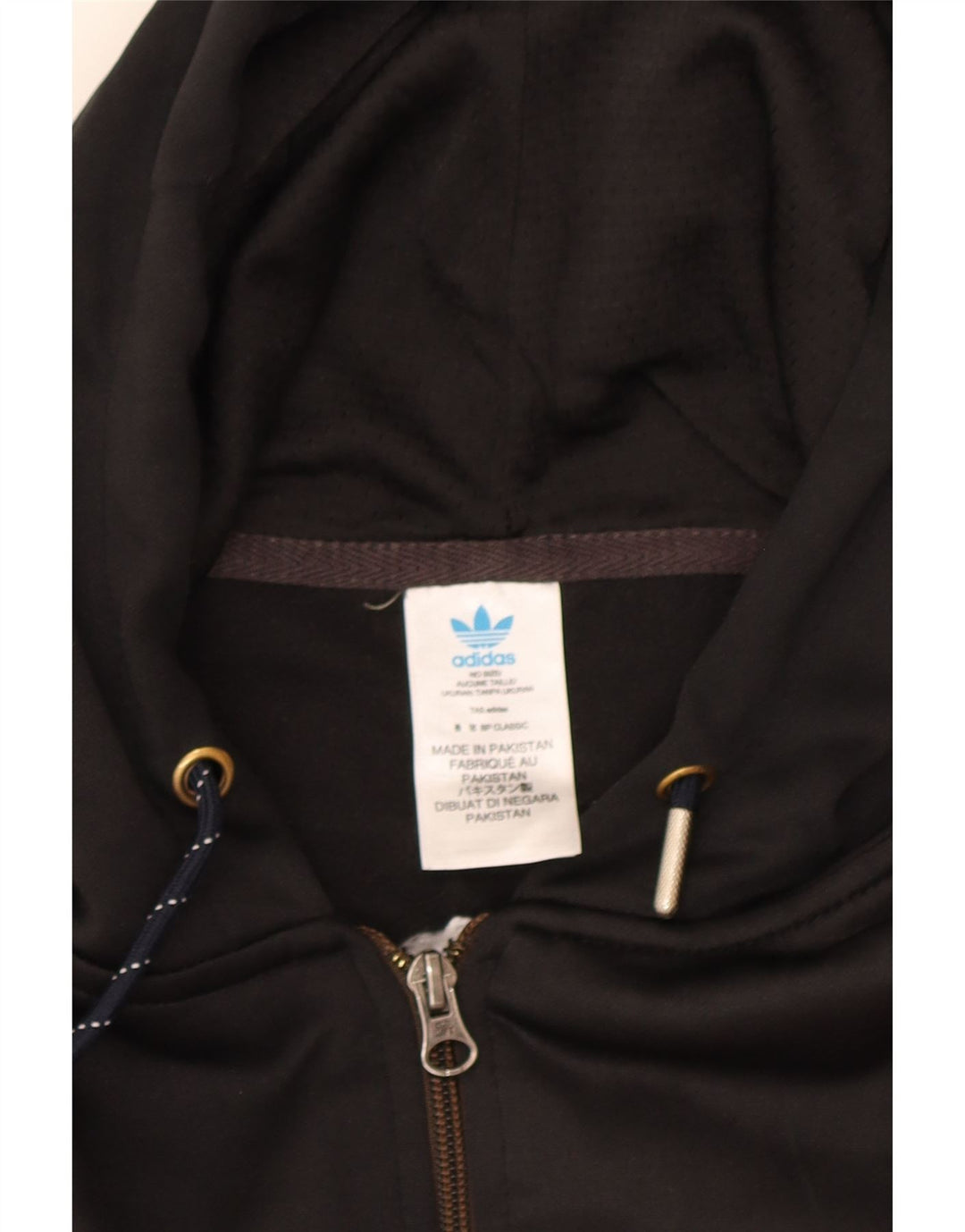 Adidas Мужской свитер с капюшоном на молнии 2XL Красный полиэстер с цветными блоками