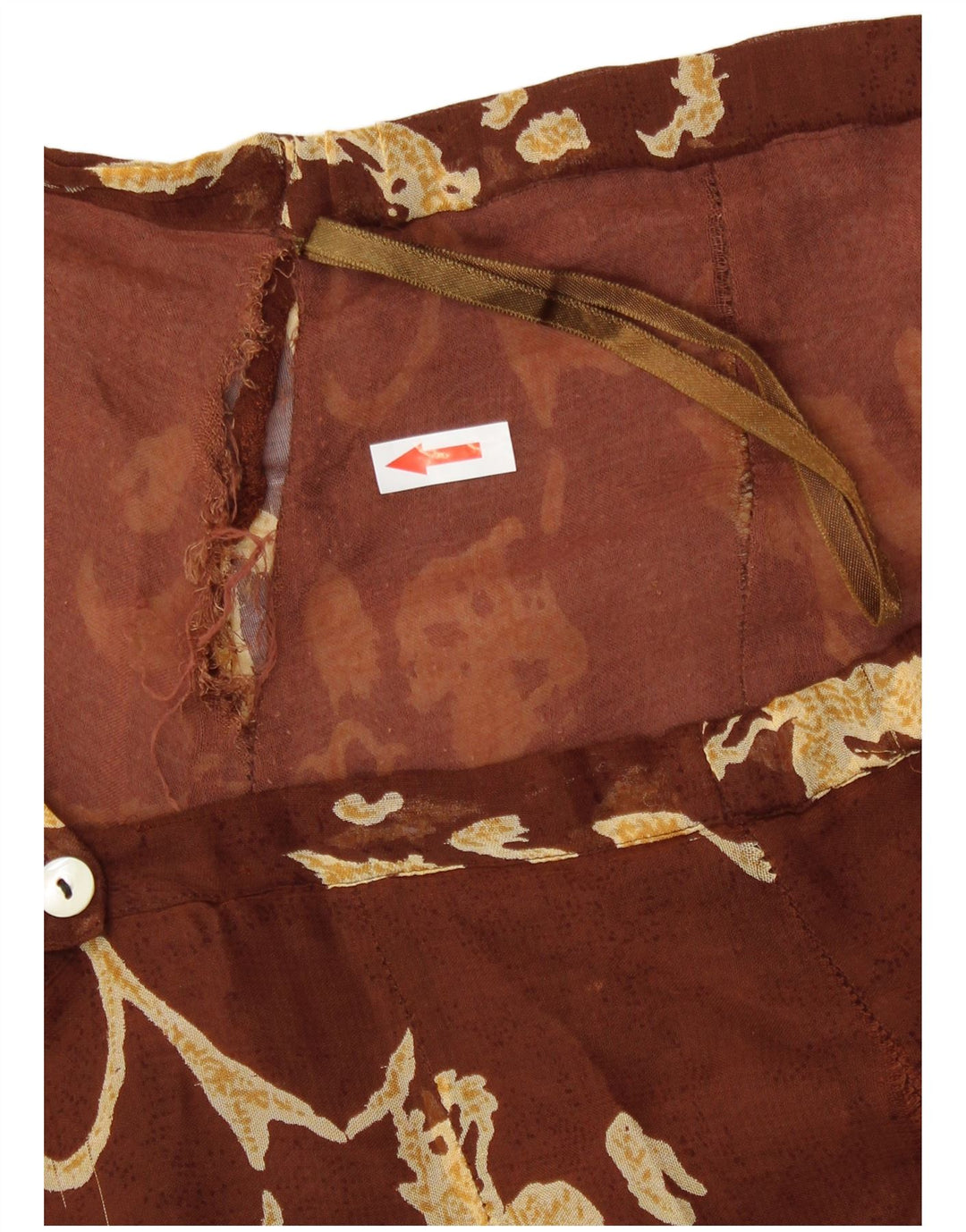 Женская юбка с запахом Pheder, большая W34, коричневая с цветочным принтом