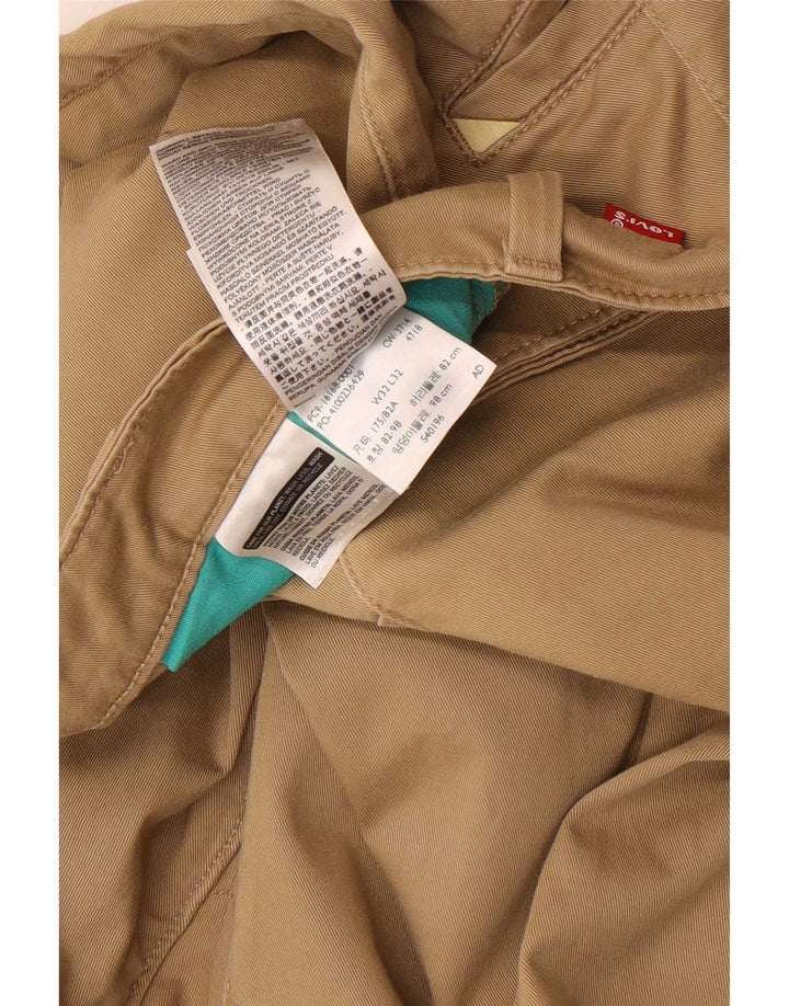 Мужские брюки-чинос Levi's W32 L32 бежевого цвета, хлопок