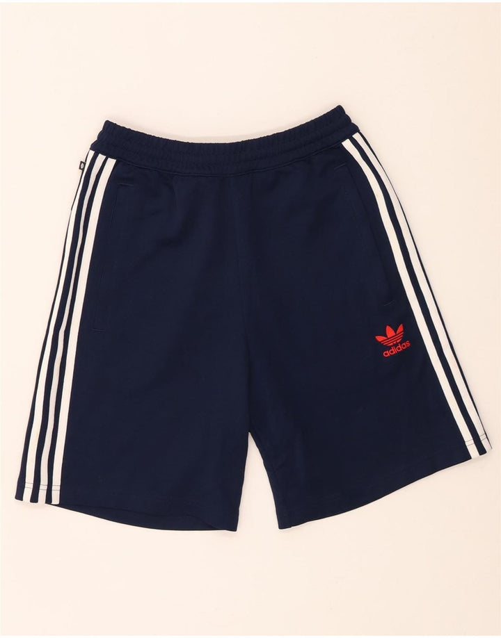 Мужские спортивные шорты Adidas, маленькие, темно-синие, полиэстер