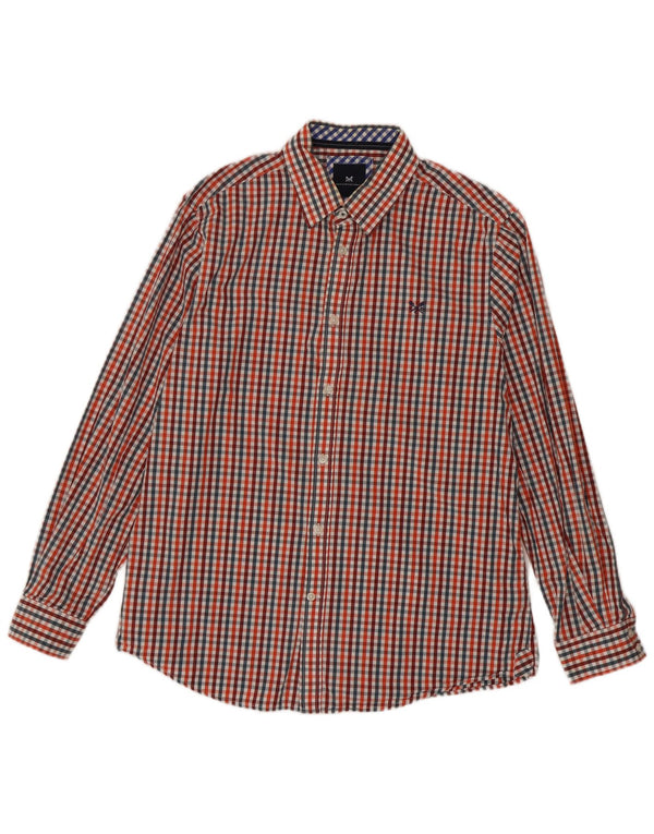 Crew Clothing Мужская классическая рубашка большого размера в разноцветную клетку из хлопка