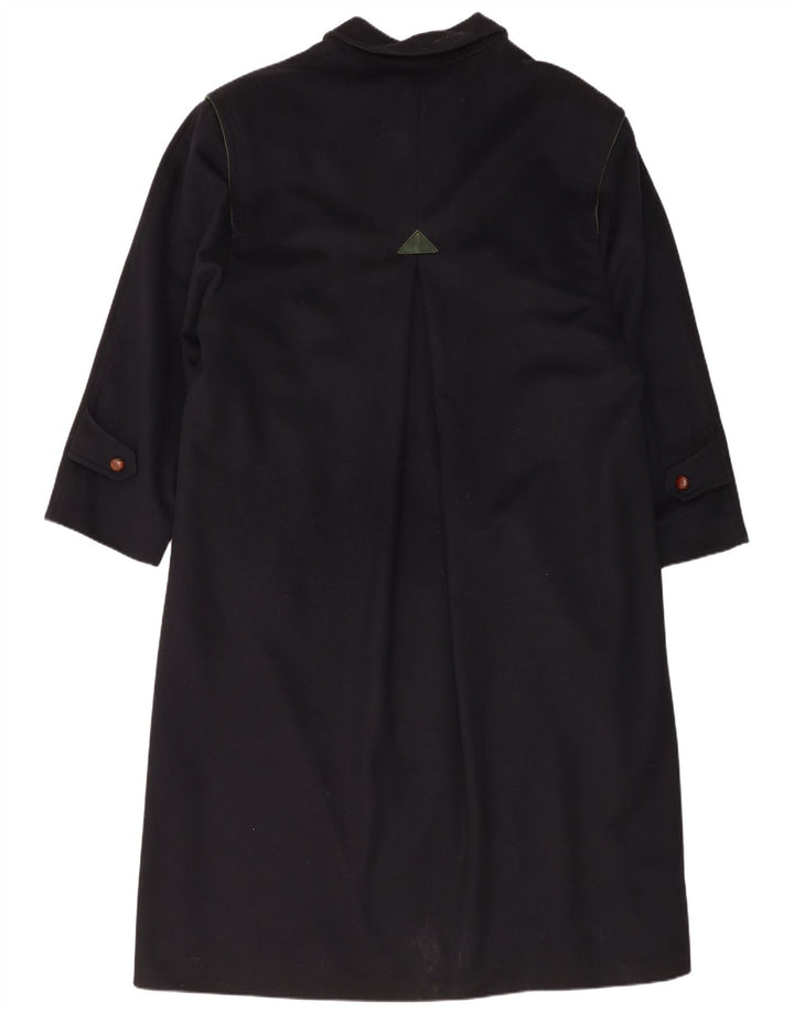 Мужское пальто Zeiler UK 40, большое темно-синее из натуральной шерсти