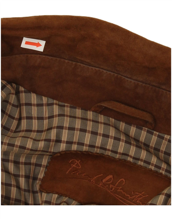 PAUL SMITH Мужская замшевая куртка IT 50, большая коричневая кожа