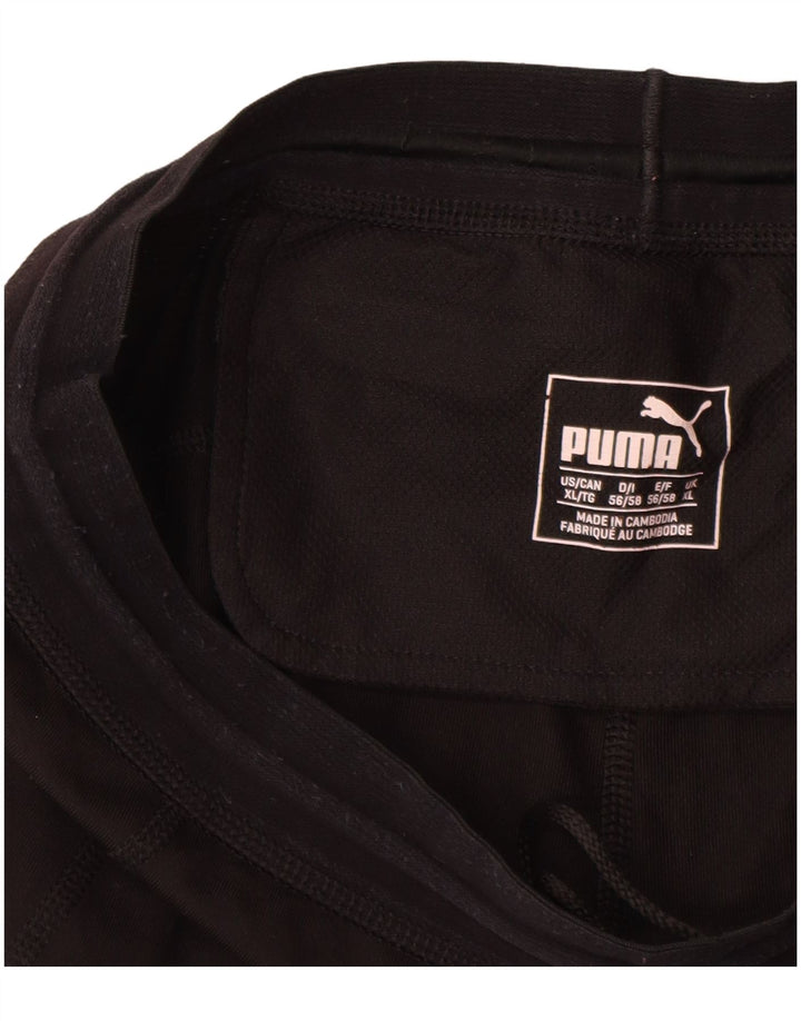Мужские леггинсы Puma XL черные с цветными блоками