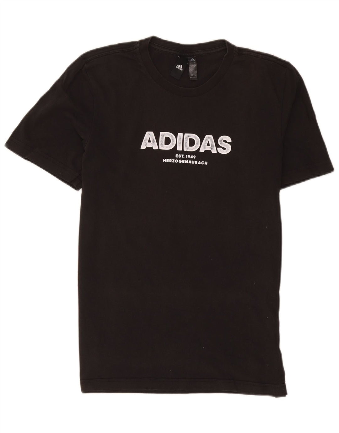Adidas Мужская футболка с рисунком Топ среднего размера, черный хлопок