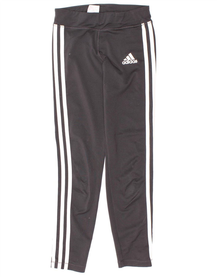 Леггинсы Adidas для девочек Climalite 9-10 лет, маленькие черные из полиэстера