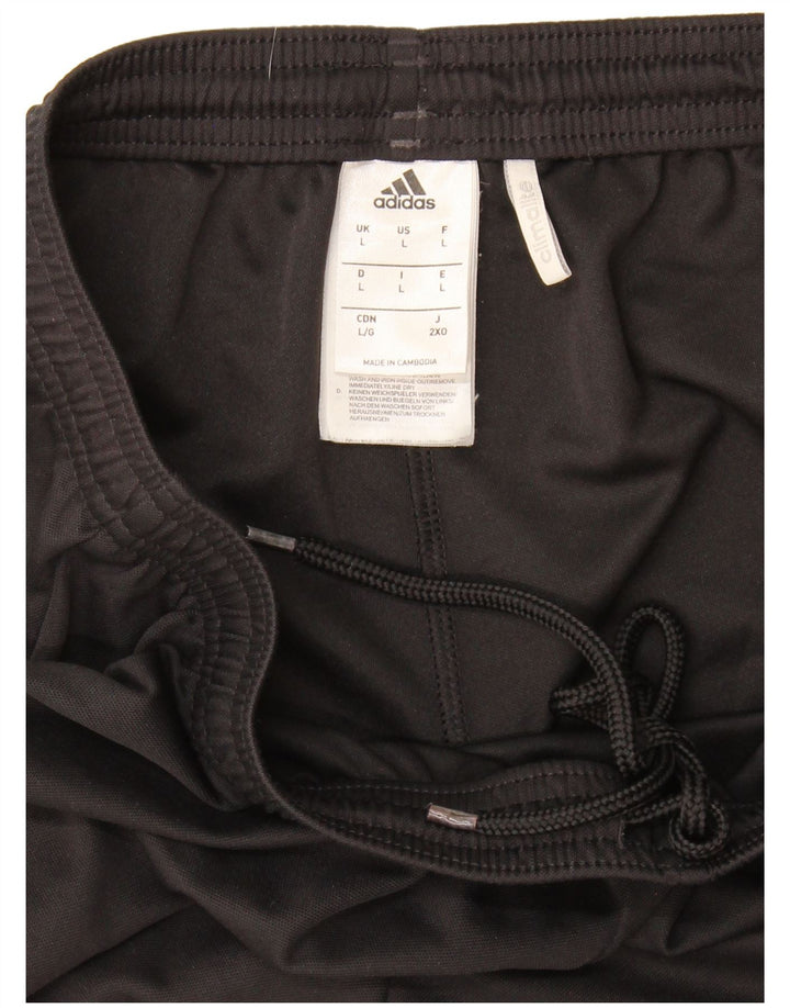 Мужские спортивные шорты Adidas Climalite, большие черные из полиэстера