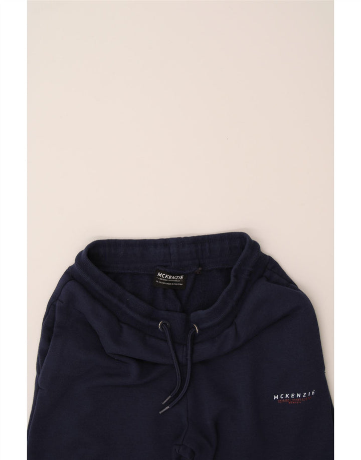 MCKENZIE Boys Tracksuit Trousers Joggers 13-14 Years  Navy Blue Polyester Vintage Mckenzie and Second-Hand Mckenzie from Messina Hembry 