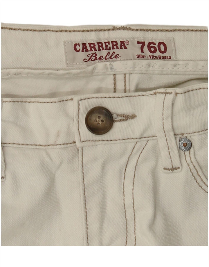 Женские узкие джинсы CARRERA W30 L30 белые
