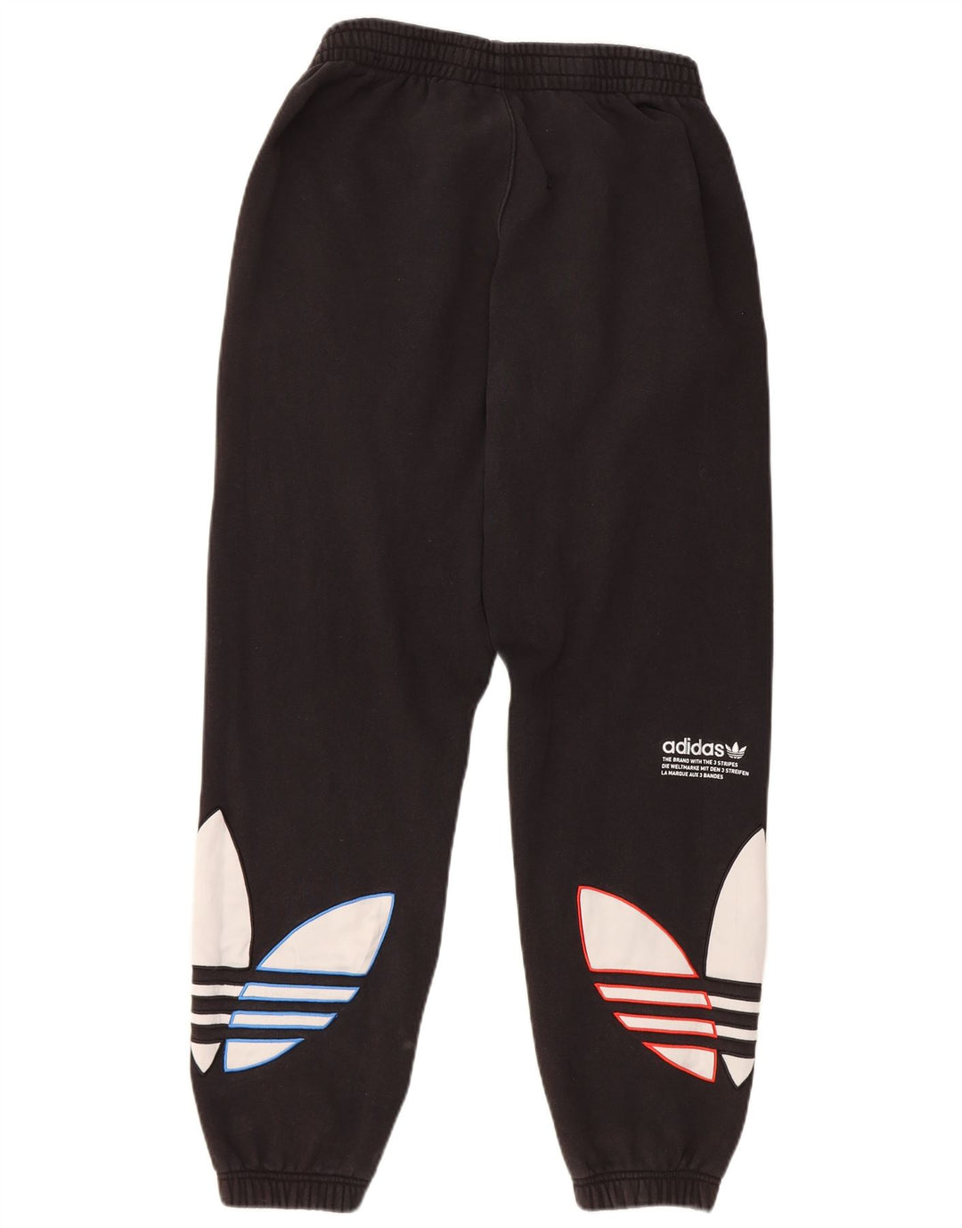 Мужские спортивные брюки Adidas с графическим принтом, джоггеры, средний черный, хлопок