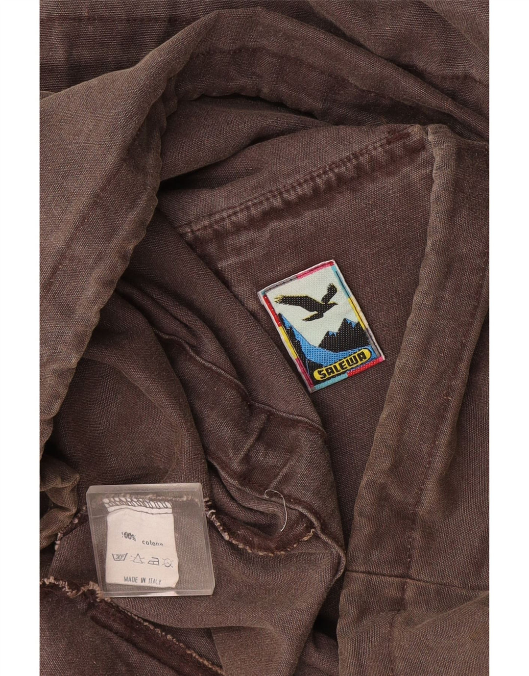 Мужская куртка SALEWA, UK 42 XL, серая, хлопок с цветными блоками