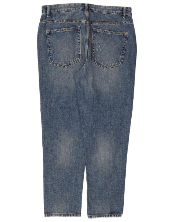 Мужские зауженные джинсы Zara EU 42, большие W32 L27, синие, хлопок