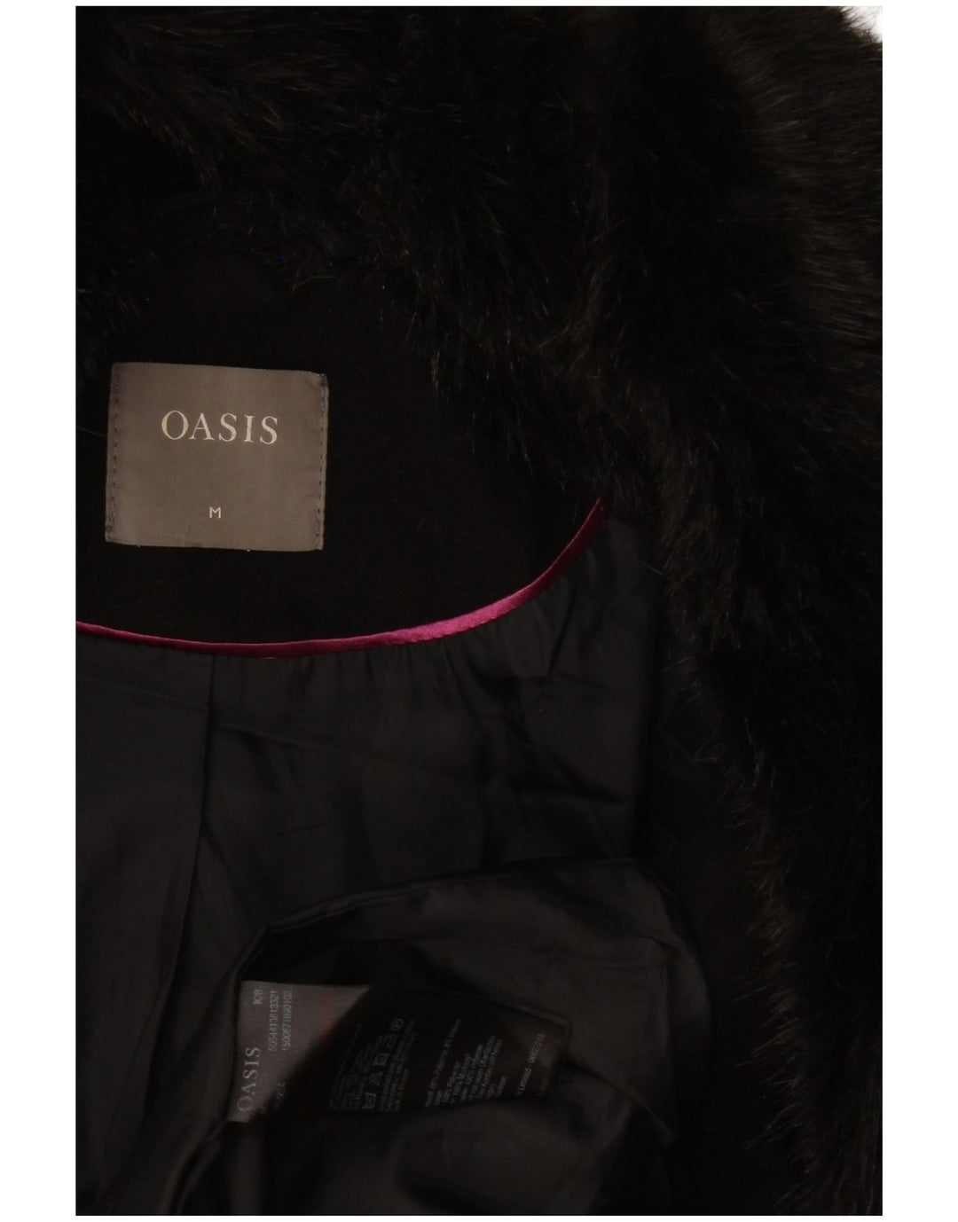 Женское пальто Oasis UK 14, средний черный полиэстер