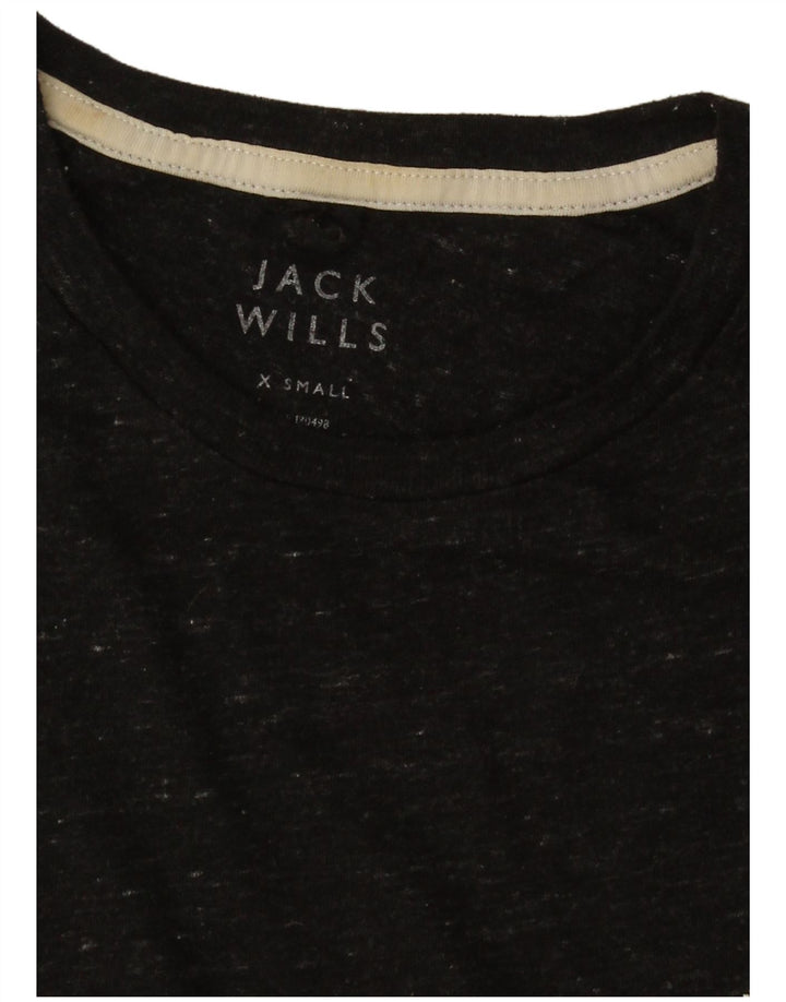 Мужская футболка Jack Wills Top XS черная в крапинку