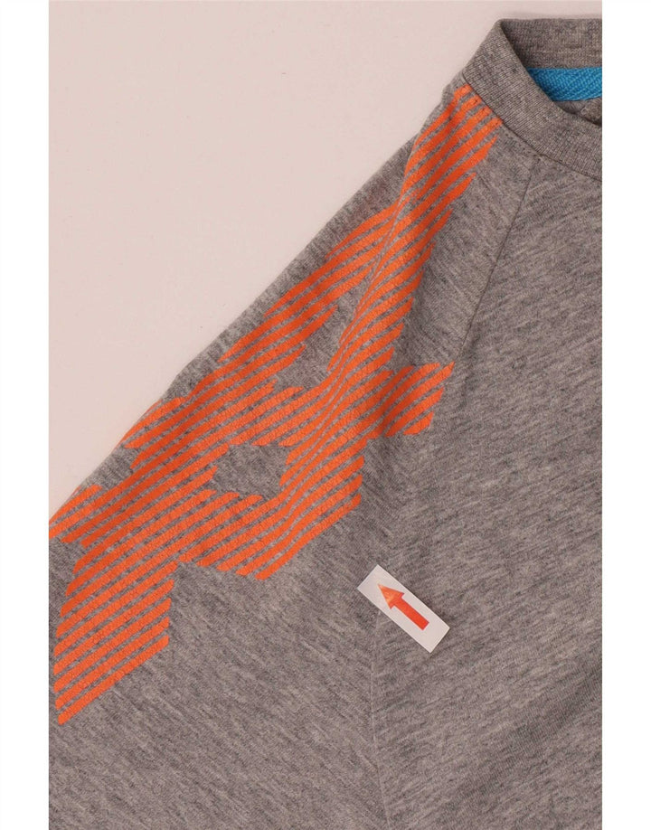 Мужская футболка с рисунком Asics Top XL Серый хлопок