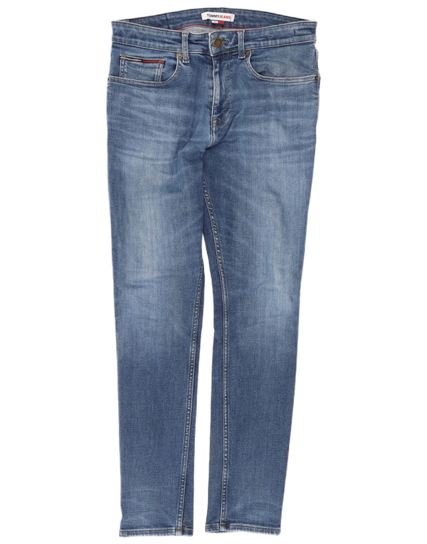 Мужские узкие джинсы Tommy Hilfiger W31 L32 синие, хлопок