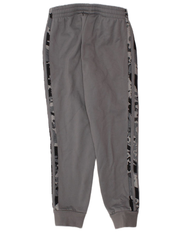 ADIDAS Boys Tracksuit Trousers Joggers 5-6 Years  Grey Camouflage Cotton