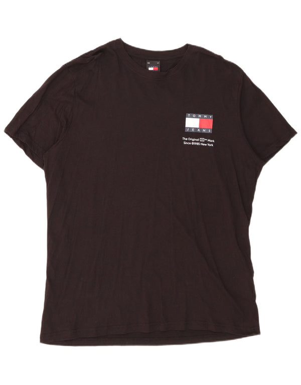 Мужская футболка Tommy Hilfiger XL, черный хлопок