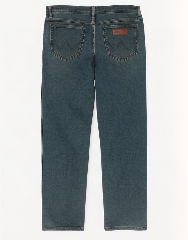 Мужские прямые джинсы Wrangler Texas W34 L32, синий хлопок