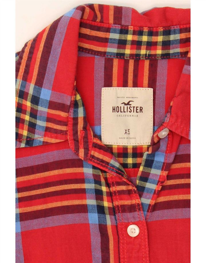Женская рубашка Hollister UK 6 XS в красную клетку