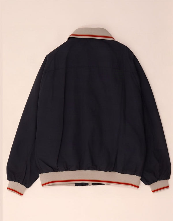 Мужская куртка-бомбер North Sails UK 44 2XL Темно-синяя с цветными блоками