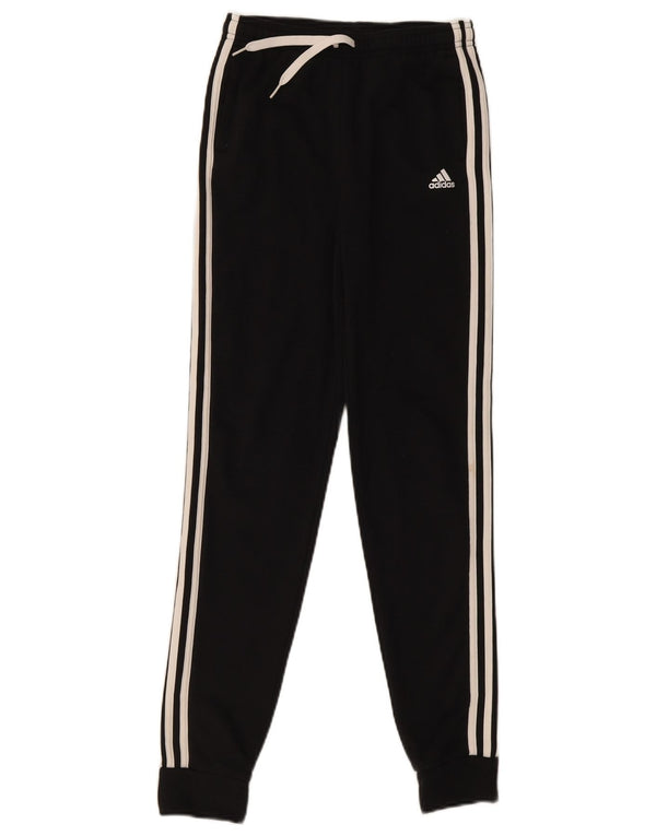 Спортивный костюм Adidas для девочек, брюки для бега, 13–14 лет, W24 L29, черный хлопок