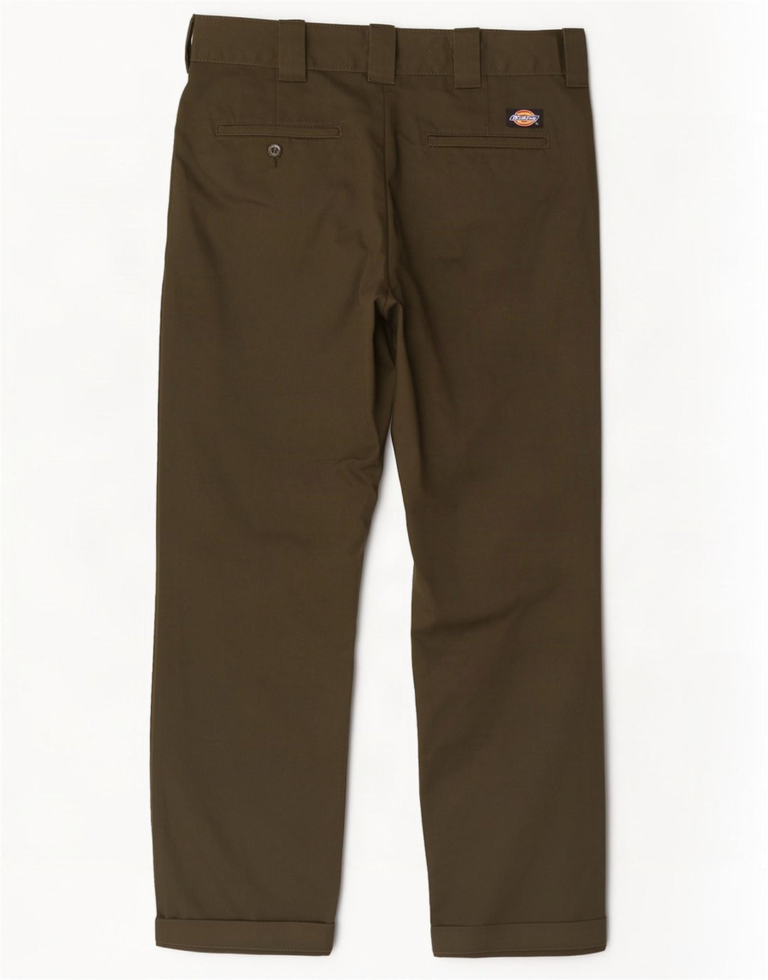 Dickies Mens Slim Straight Chino Trousers W34 L32 Khaki Polyester