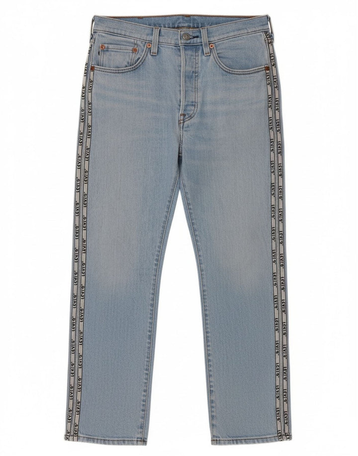 Женские прямые джинсы Levi's 501 с рисунком W26 L26, синие, хлопок