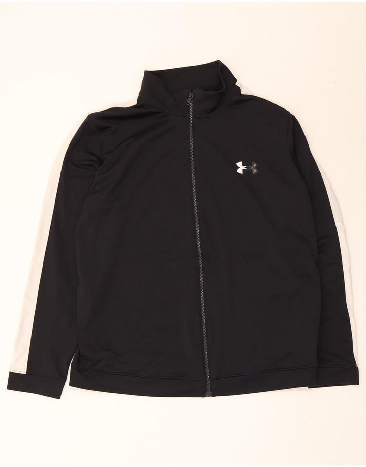 Мужская спортивная куртка Under Armour XL, черный полиэстер с цветными блоками