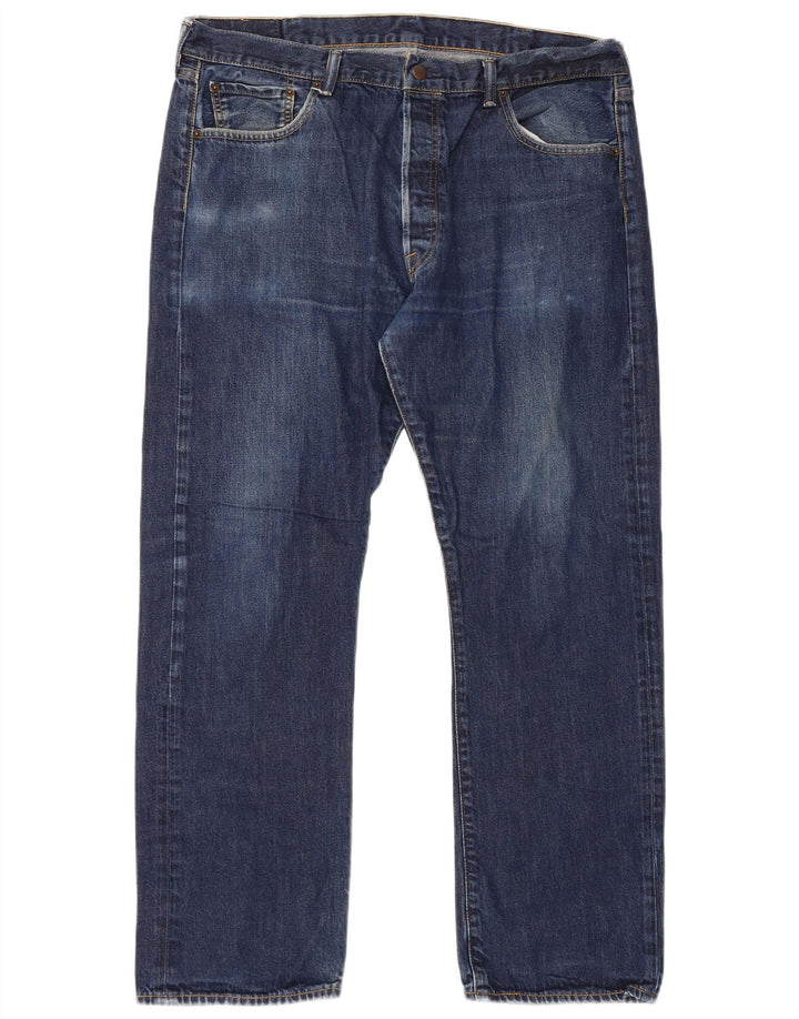 Мужские прямые джинсы Levi's 501 W40 L32 темно-синие