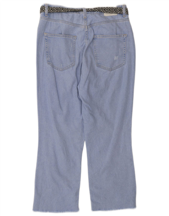 Женские укороченные джинсы Zara EU 38, маленькие W28 L24, синие, хлопок