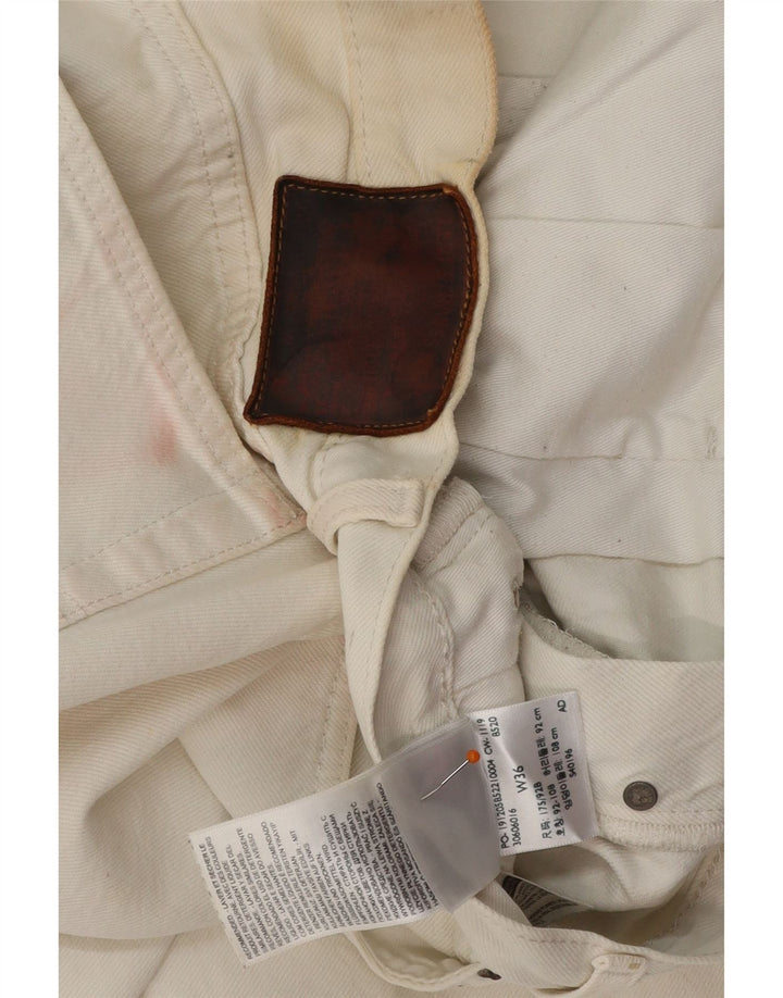 Мужские джинсовые шорты LEVI'S W36, большие белые, хлопок