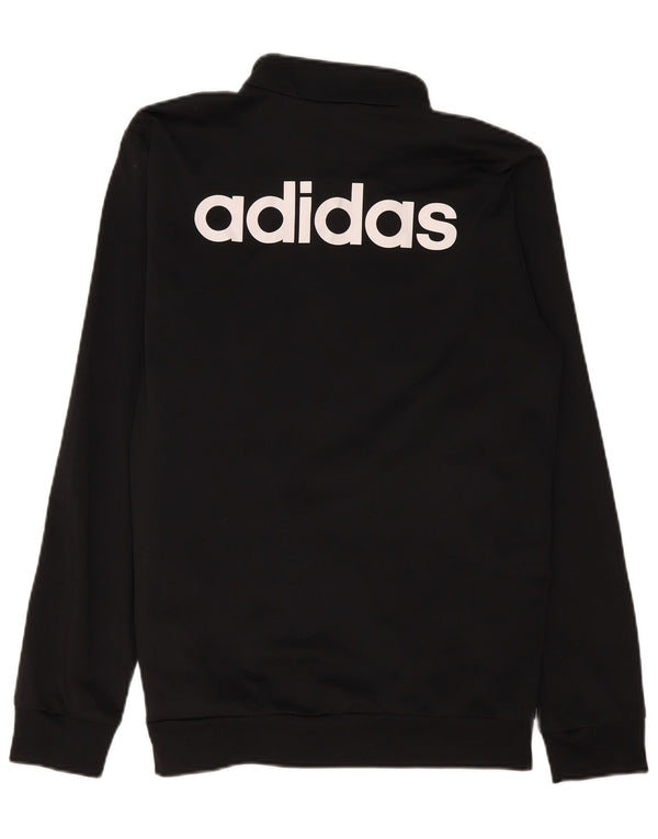 Мужской спортивный костюм Adidas с графическим принтом, большая черная полиэстеровая куртка