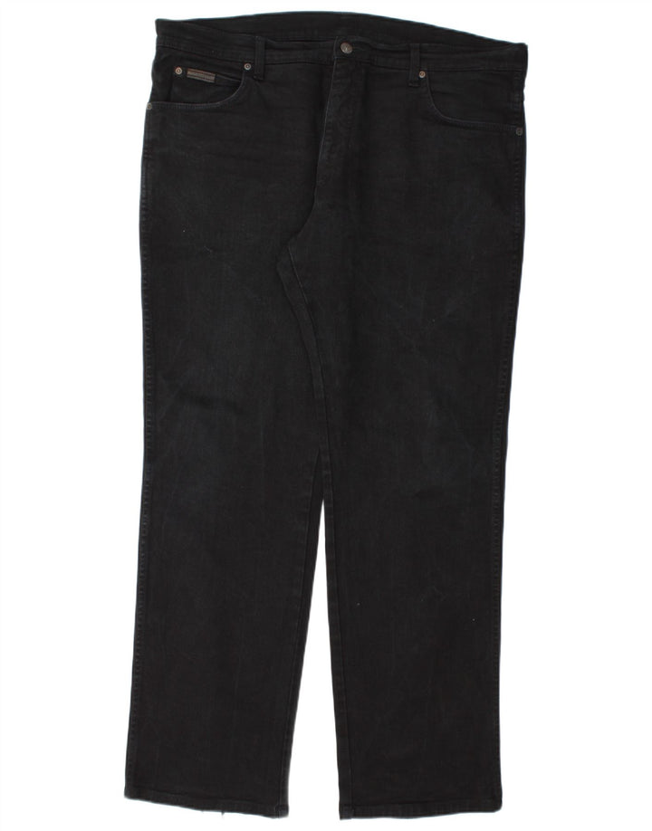 Мужские прямые джинсы Wrangler Texas Stretch W38 L32, черный хлопок