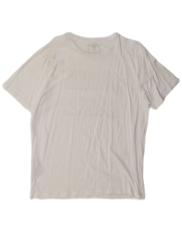 Мужская футболка с рисунком Jack & Jones Top XL, белый хлопок