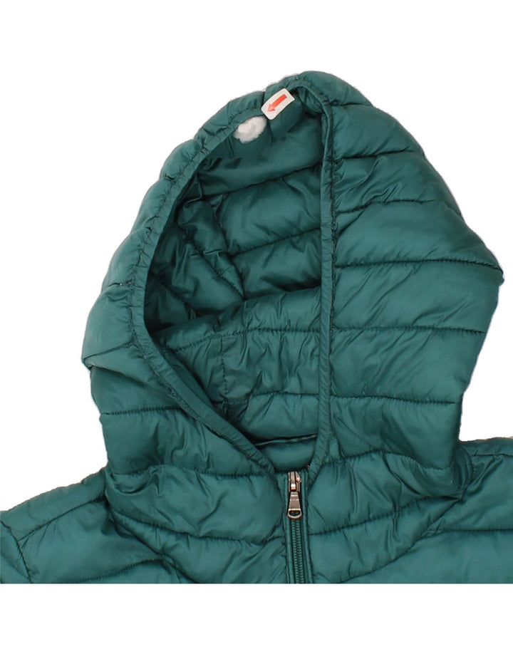 MARELLA Womens EMME Hooded Padded Jacket UK 14 Medium   Green Polyester Vintage Marella and Second-Hand Marella from Messina Hembry 