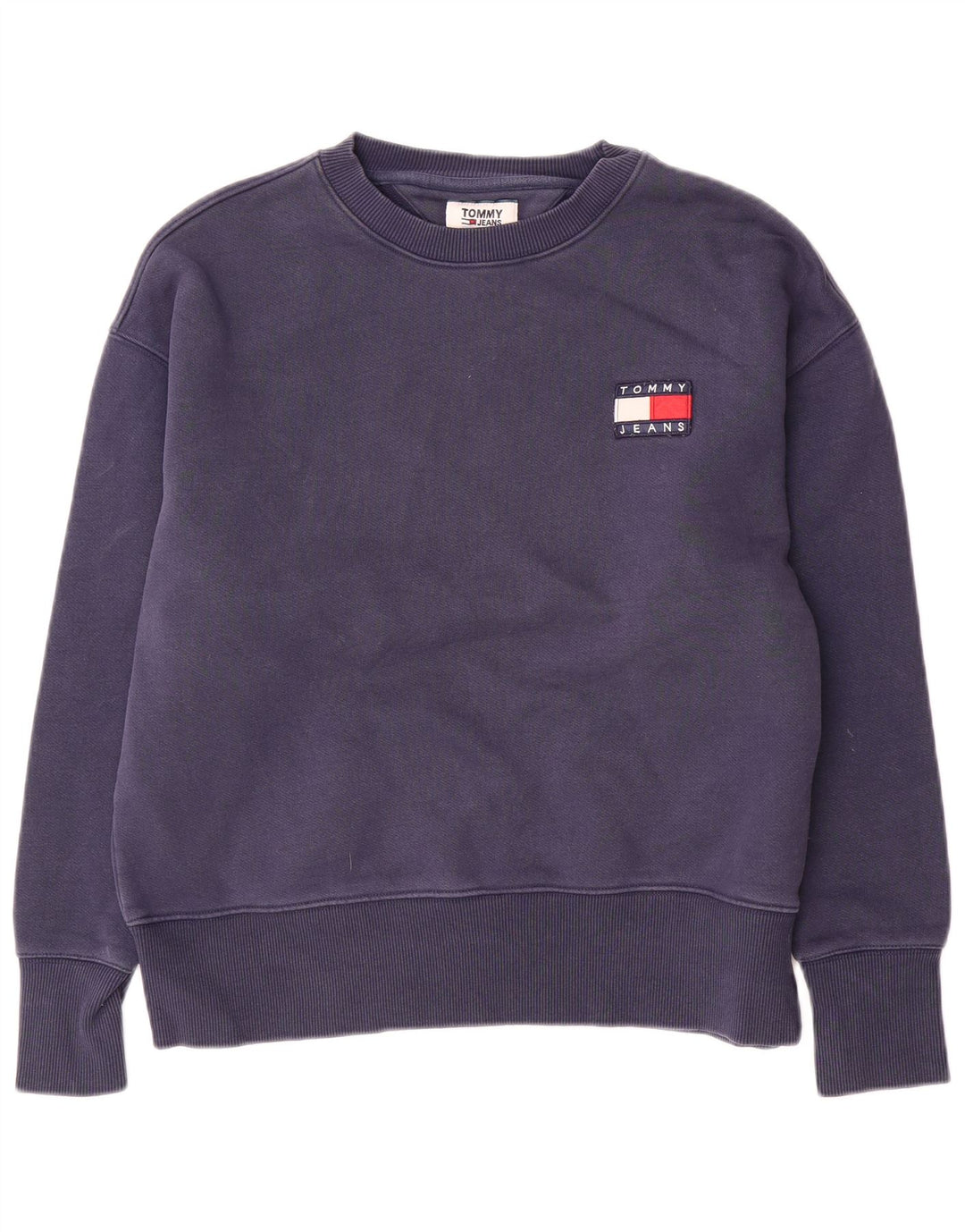 Мужской свитшот Tommy Hilfiger, средний темно-синий хлопковый джемпер