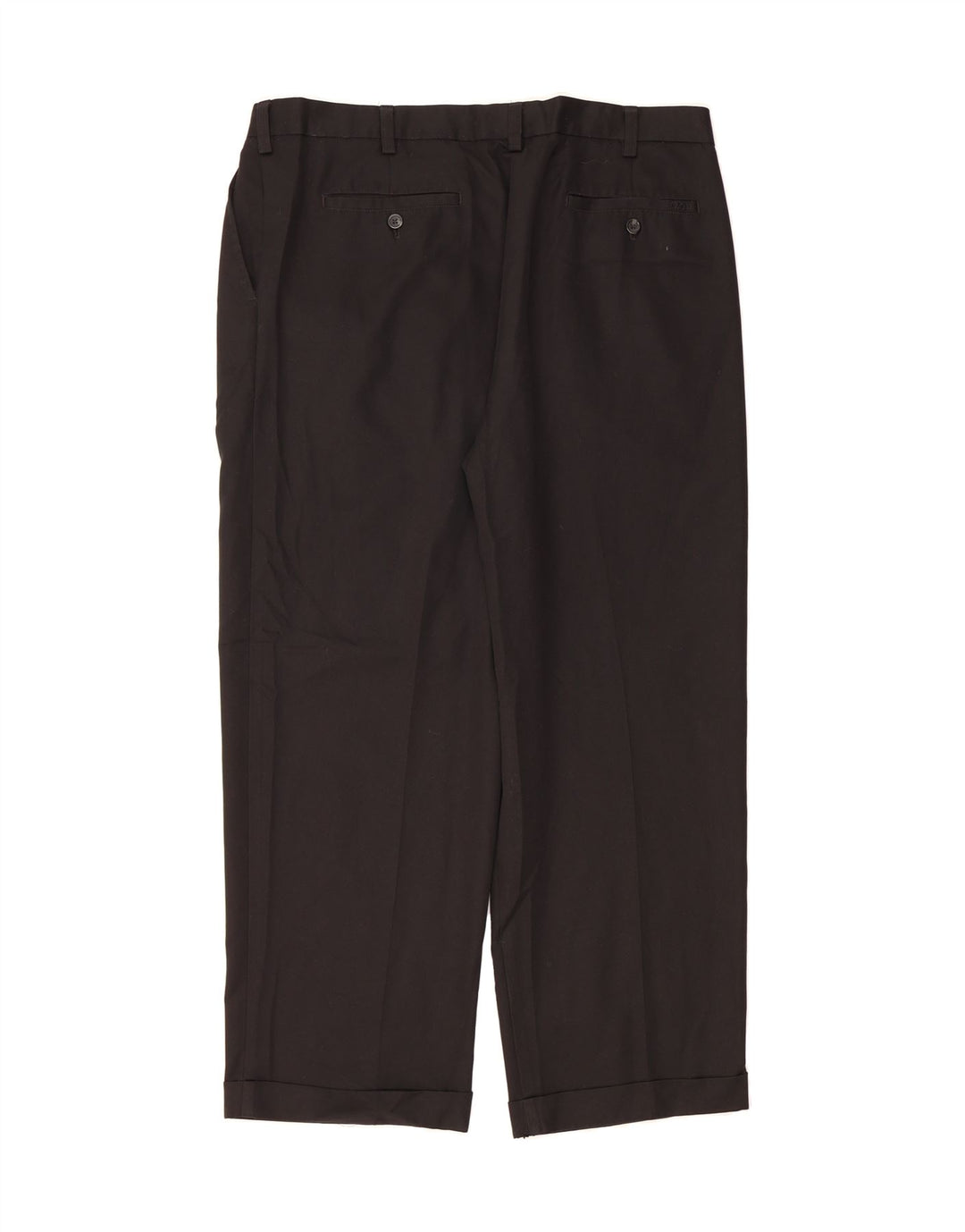 IZOD Mens Pegged Suit Trousers W38 L30 Black Polyester Vintage Izod and Second-Hand Izod from Messina Hembry 