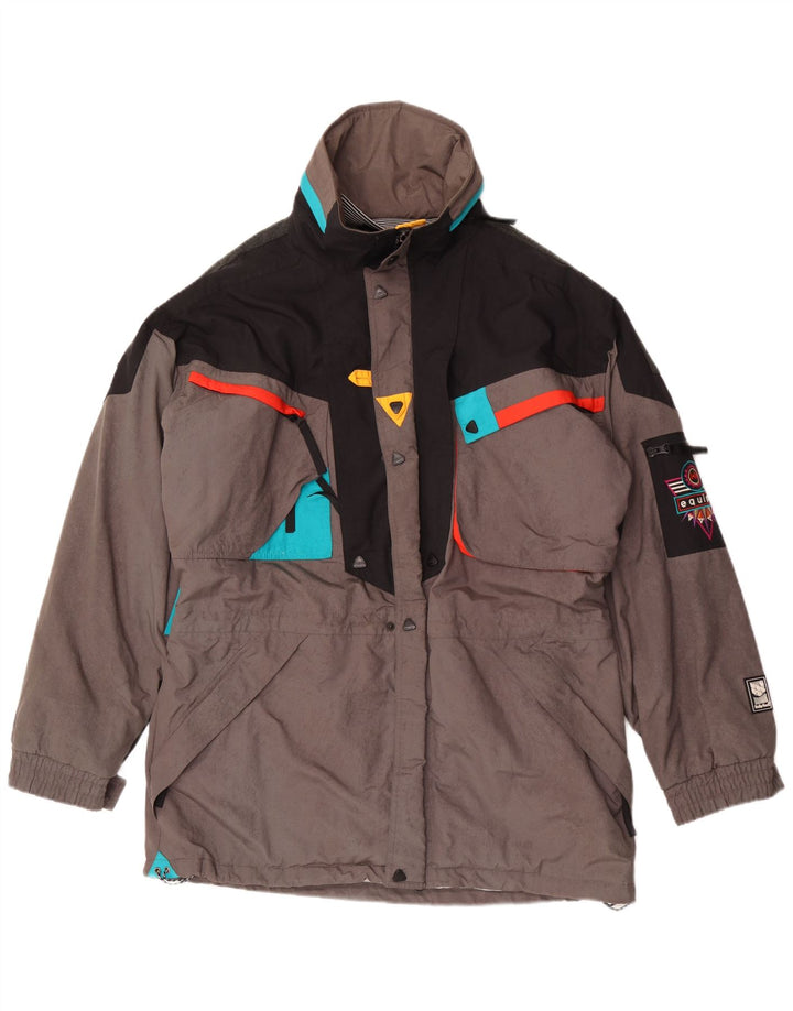 Мужская лыжная куртка Helly Hansen UK 38 Medium Grey с цветными блоками