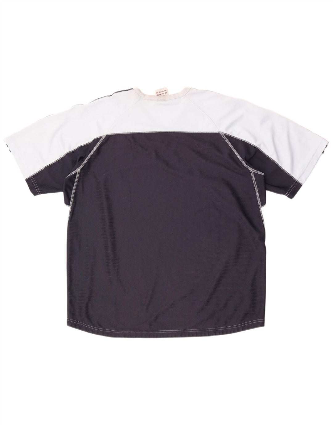 Мужская футболка Adidas Top XL синяя из полиэстера с цветными блоками