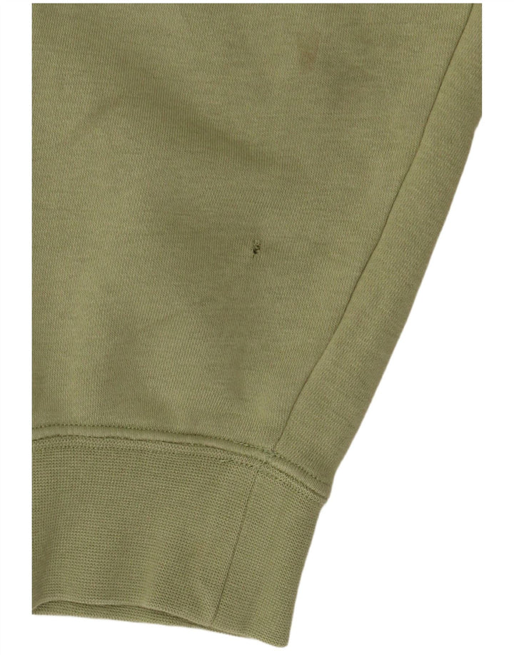 Мужской свитер с воротником на молнии Nike XL, зеленый хлопок