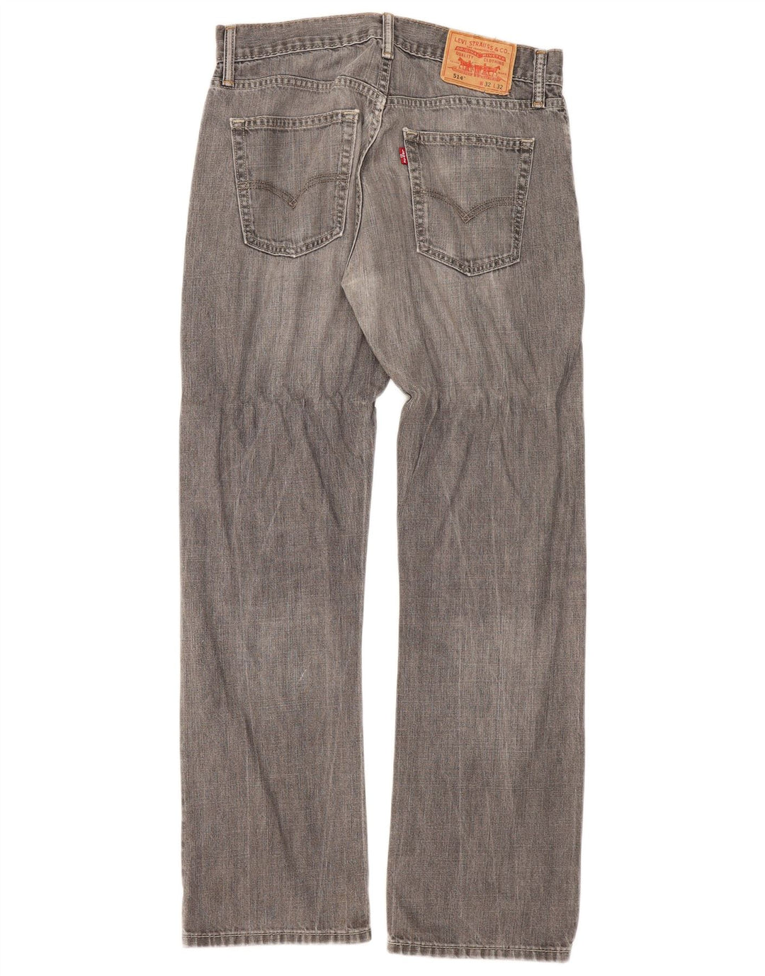 Женские прямые джинсы Levi's 514 W32 L32 Серые хлопковые