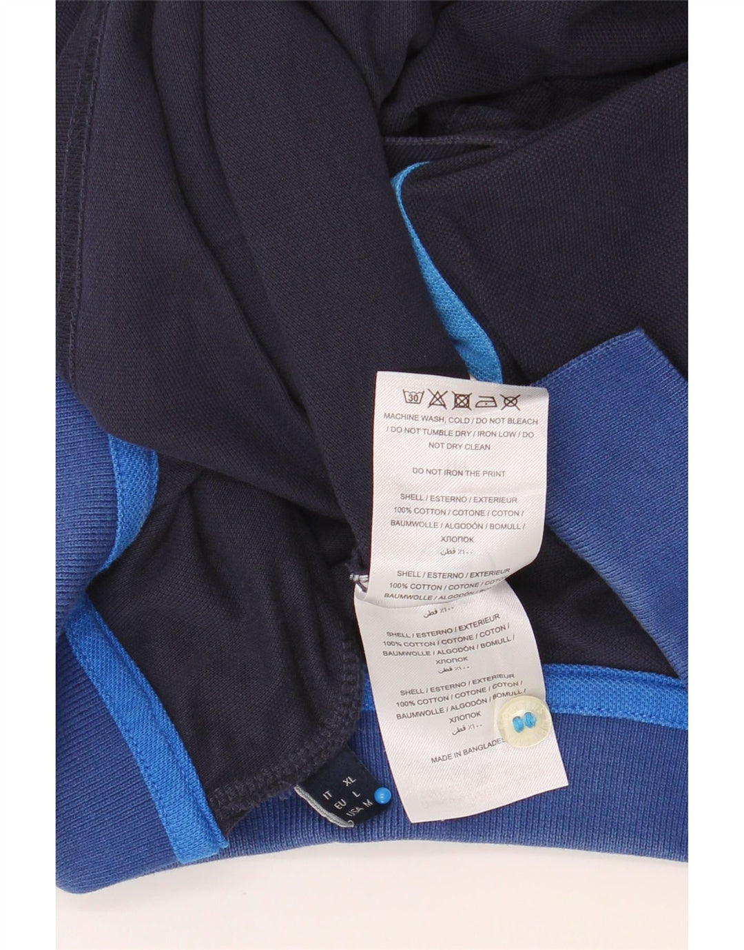 NORTH SAILS Mens Polo Shirt Medium Navy Blue Cotton