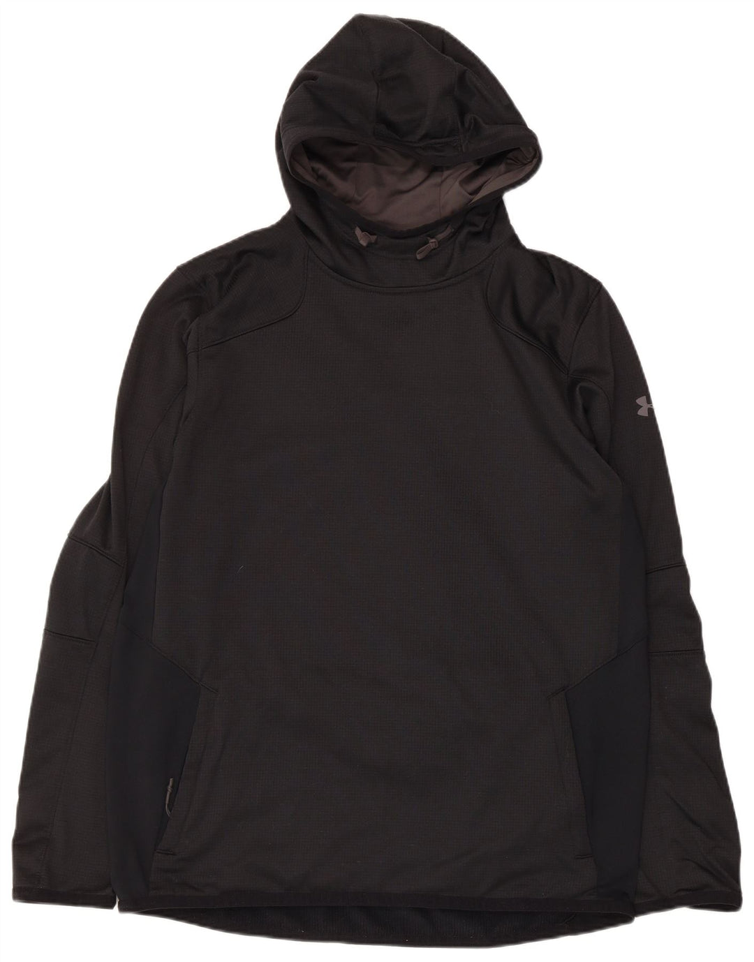 Мужской джемпер с капюшоном Under Armour Cold Gear, большой черный полиэстер