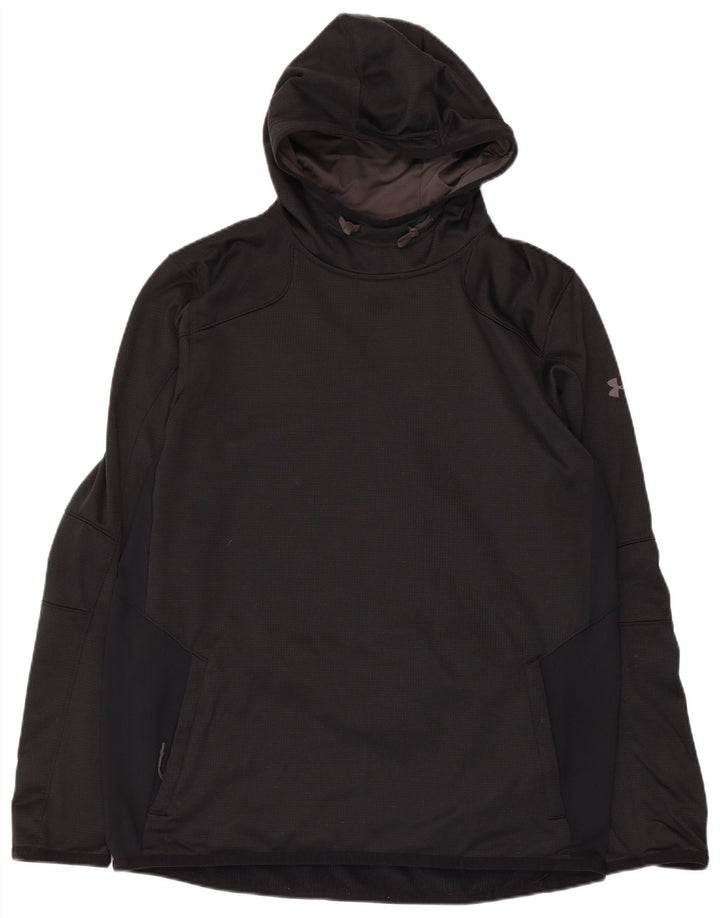 Мужской джемпер с капюшоном Under Armour Cold Gear, большой черный полиэстер