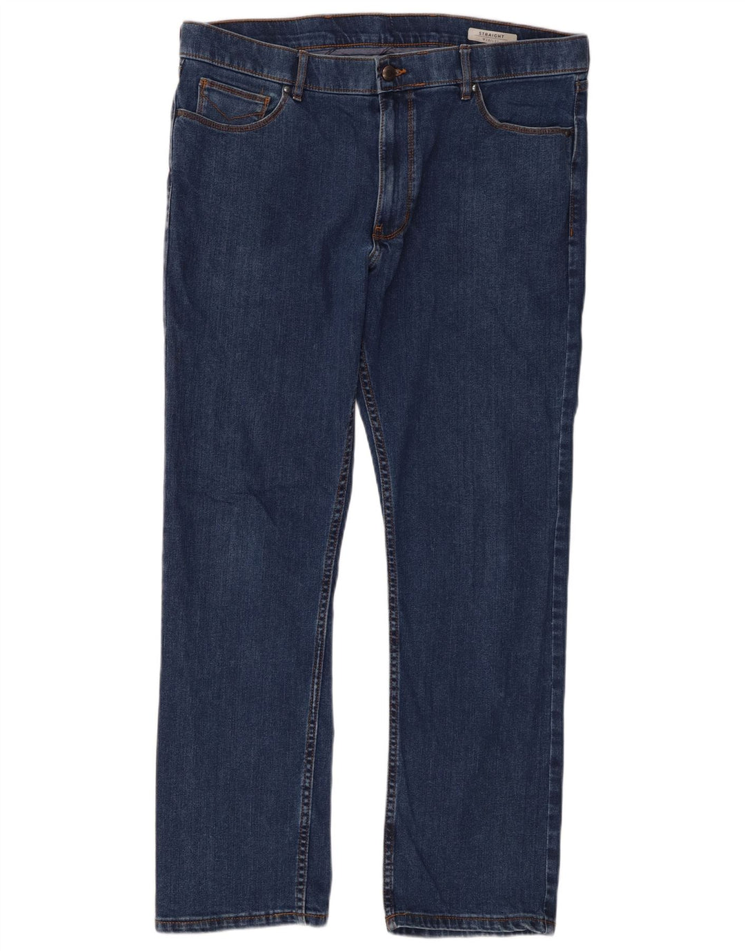 Мужские прямые джинсы Marks & Spencer W38 L31 синие, хлопок