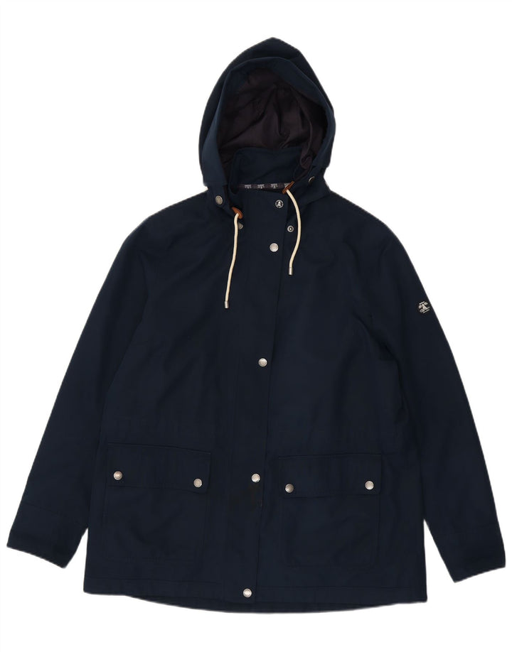Женская куртка Barbour с капюшоном UK 14, большая, темно-синяя